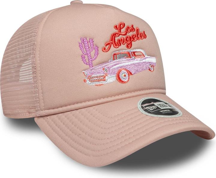 Produktbild New Era Damen A-Frame Trucker Cap Western Los Angeles Rosa