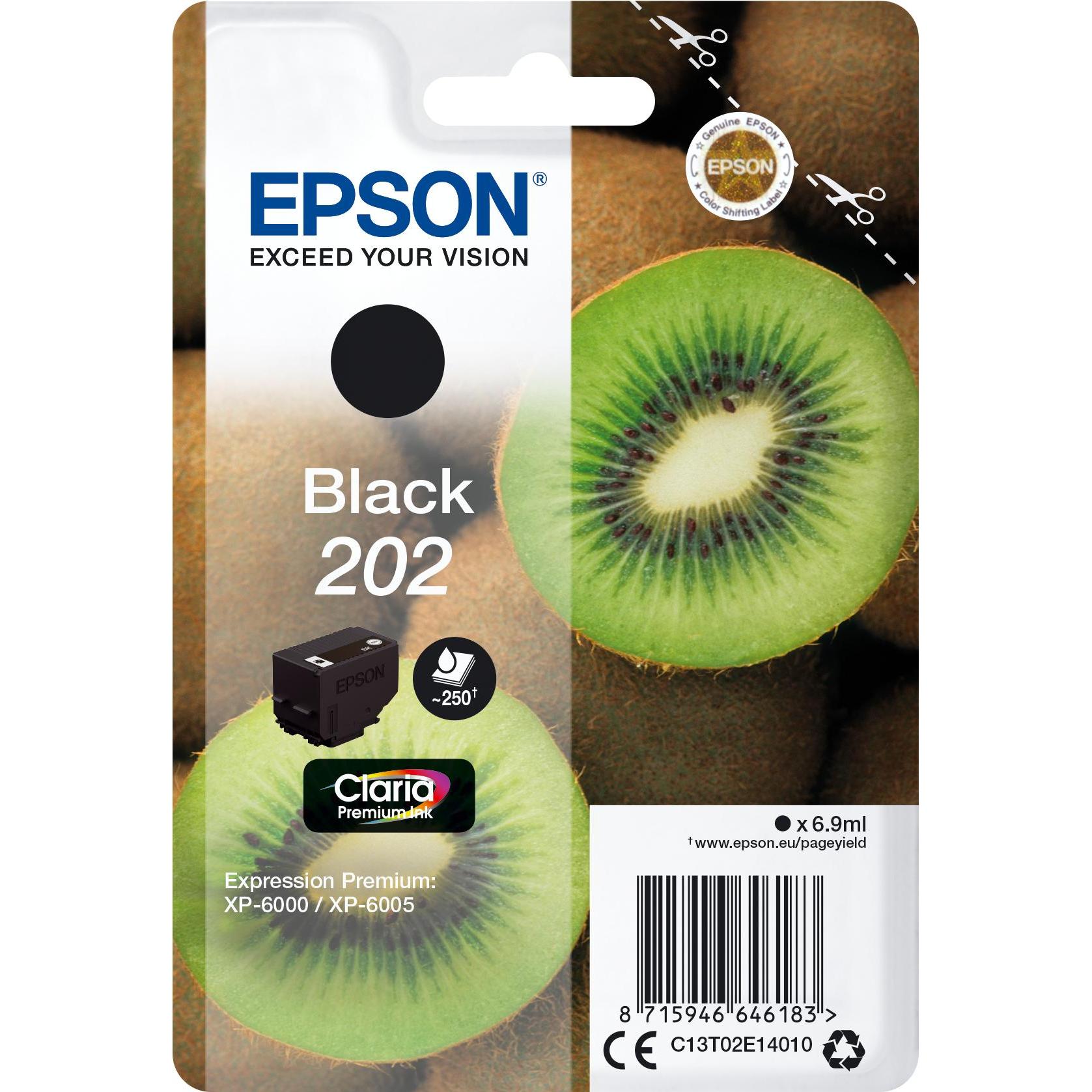 Epson, Druckerpatrone, 202 Claria Premium (BK)