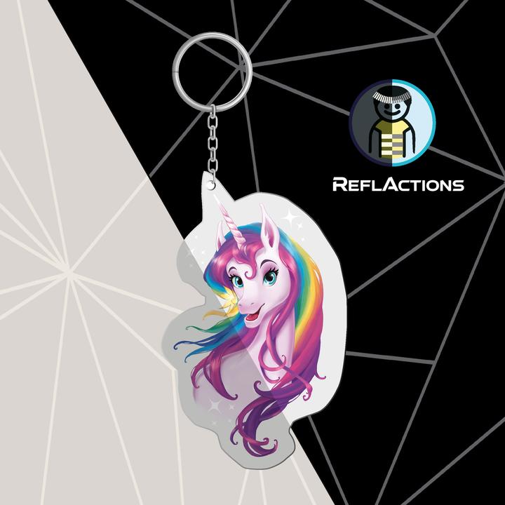 Actual product image Roth Reflective Pendant Unicorn Portrait