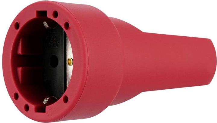 REV 0512159555 Protective contact coupling rubber 250 V Dark red IP20