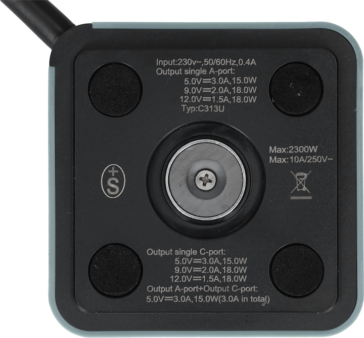 Immagine prodotto Max Hauri Cubo maxTEX (5 x, Tipo 13, USB-C, USB-A, 2 m)
