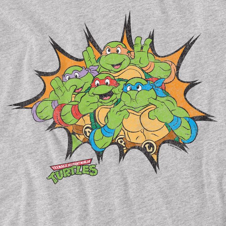 Immagine prodotto Teenage Mutant NT Funny Face Maglietta Tartarughe Uomo (S)