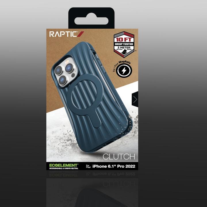 Actual product image X-Doria Raptic Clutch Case for iPhone 14 Pro with Blue MagSafe Cover (Apple iPhone 14 Pro)