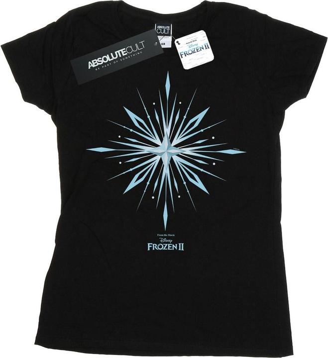 Actual product image Disney Womens/Ladies Frozen 2 Elsa Signature Snowflake Cotton T-Shirt (S)