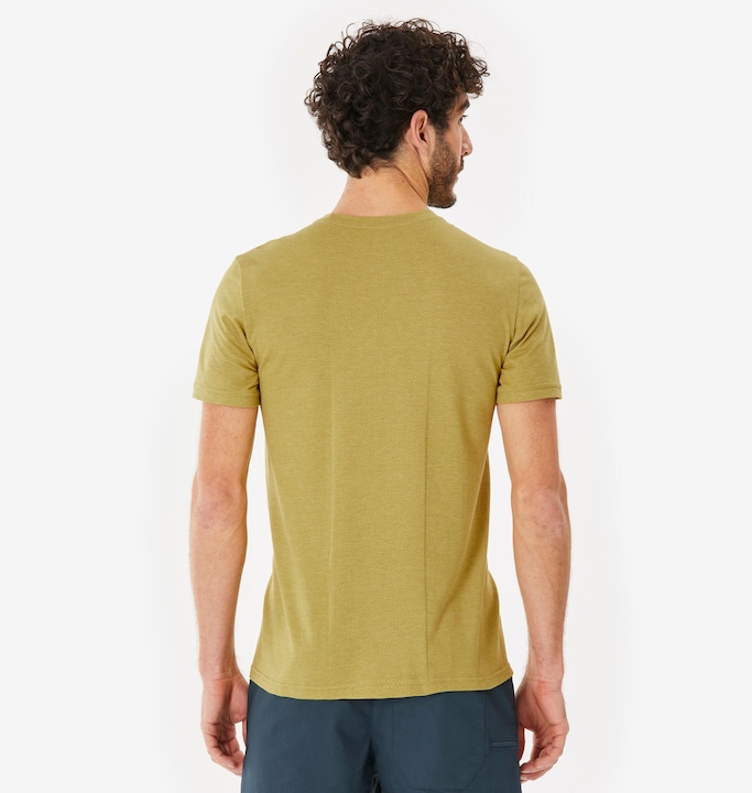 Actual product image Quechua Wandershirt Herren kurzarm - NH500 Fresh khaki (S)