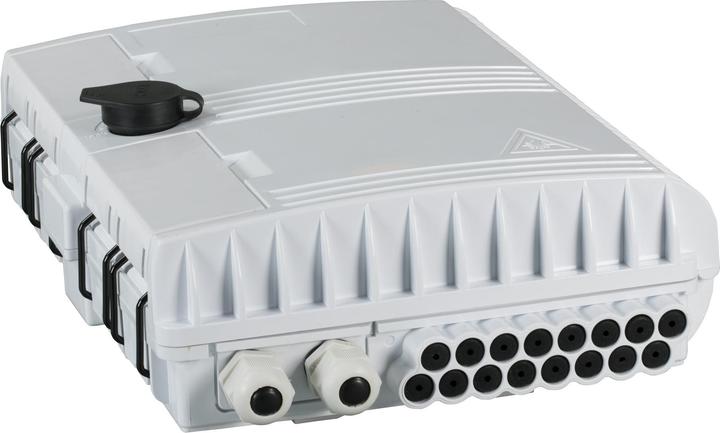 Produktbild EFB Elektronik FTTH IP65 Anschlussbox für 16Fasern, 16Kupplungen und Faserüberlängenaufnahme