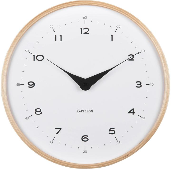 Karlsson Orologio da parete Osado Dome 30 cm, bianco (30 cm)