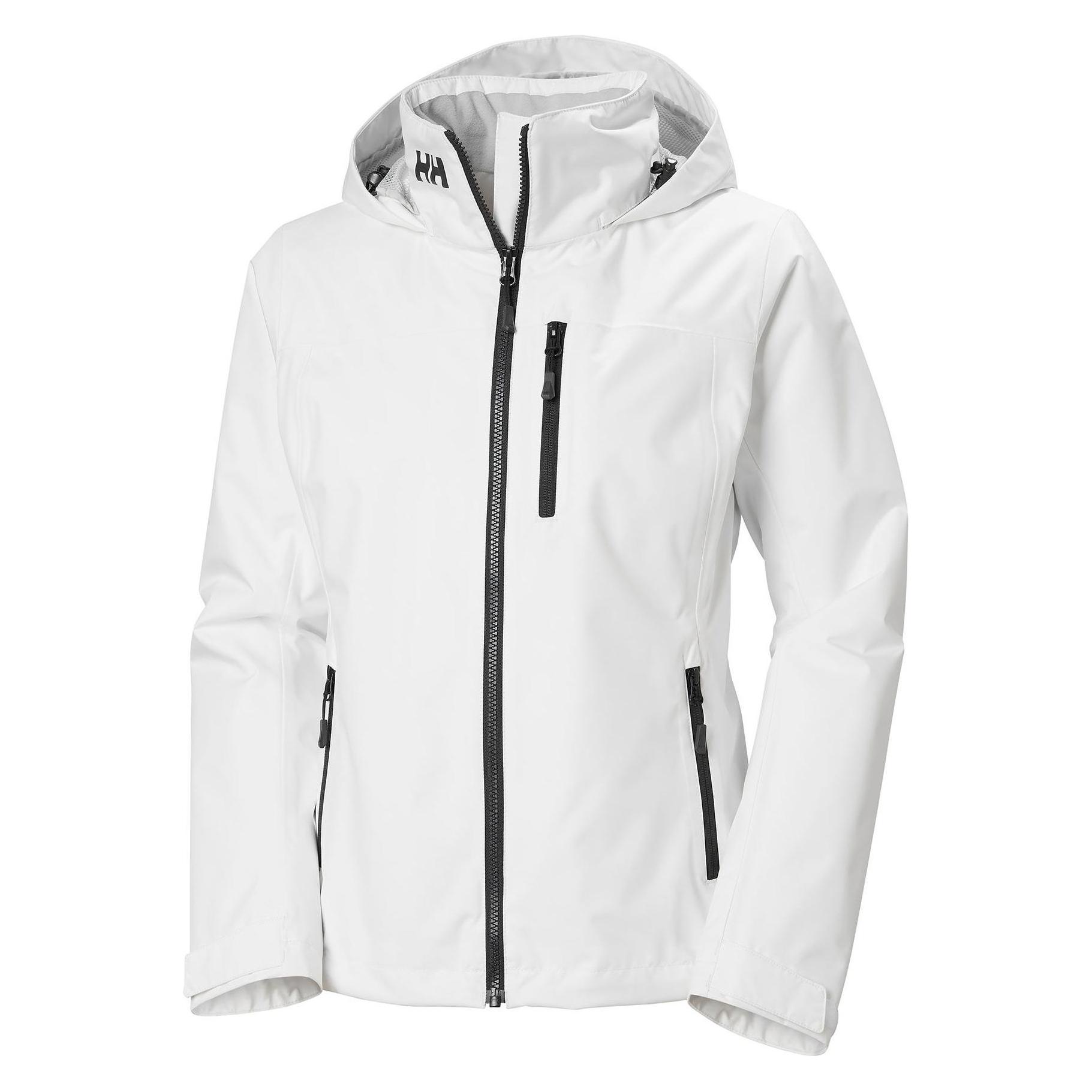 Helly Hansen, Vrouwen, Outdoor Jassen, W Crew Jas Met Capuchon Midl 2.0 (L), Wit, L