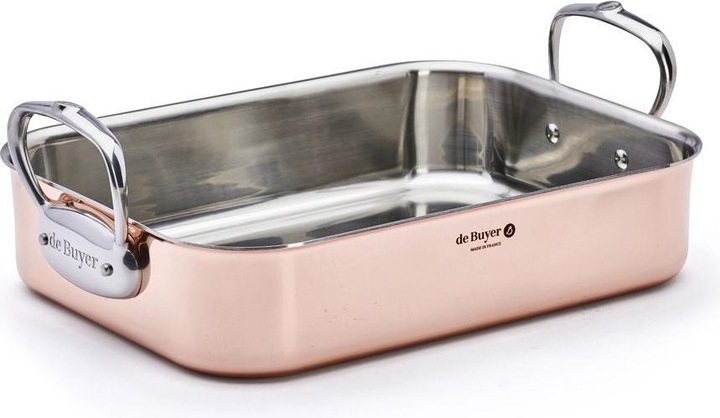 Produktbild de Buyer Kupfer Bratreine Inocuivre (Bräter + Schmortopf, Edelstahl, Kupfer)