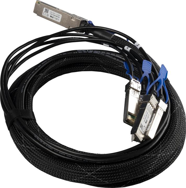 Produktbild MikroTik QSFP28 to 4xSFP28 break-out cable 100G to 4x25G, 3m