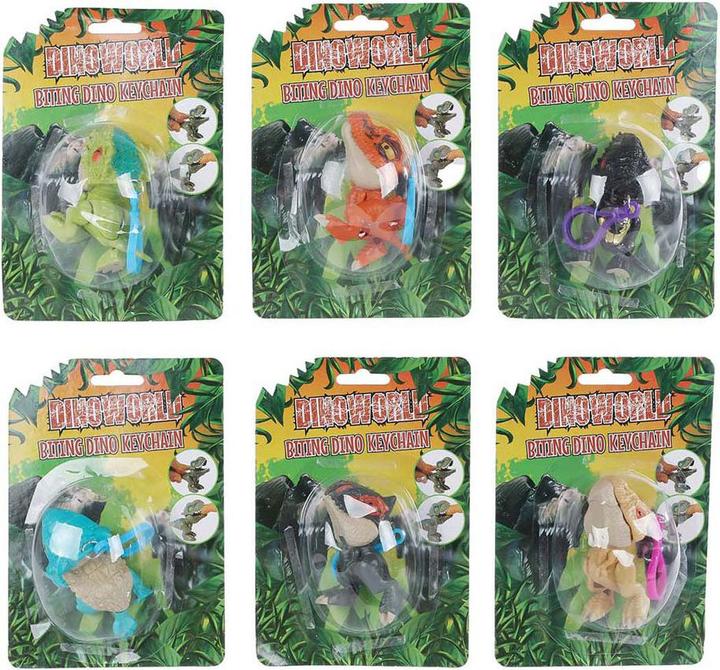 Actual product image Hippo Dinoworld Beissender Dinosaurier-Schlüsselanhänger, 12 cm