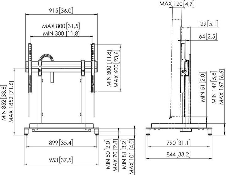 Image du produit Vogels RISE 5105 ÉCRAN MOTORISÉ