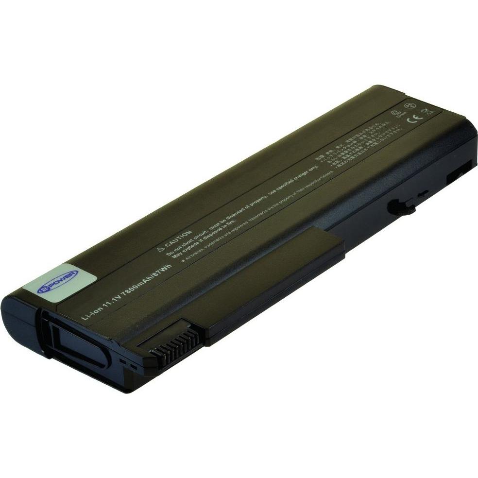 2-Power Main Battery Pack 11.1V 7800mAh 87Wh (9 Zellen, 7800 mAh), Notebook Akku, Schwarz