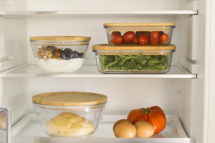 Immagine prodotto Pebbly Barattolo di vetro con coperchio di bambù, 0.77l, Ø15x8.2cm, rotondo (0.77 l)