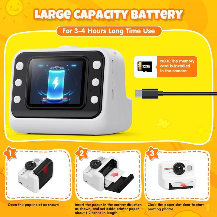 Image du produit HiMont Kinder-Sofortbildkamera mit Zubehör