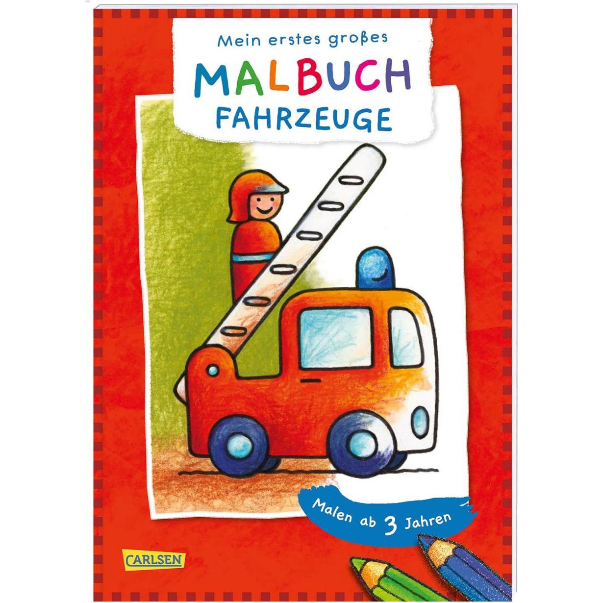 Carlsen Mein erstes grosses Malbuch: Fahrzeuge: Malen ab 3 Jahren