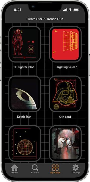 Immagine prodotto Moby Fox Bracciale Star Wars per smartwatch Death Star Trench Run (Silicone, Apple Watch)