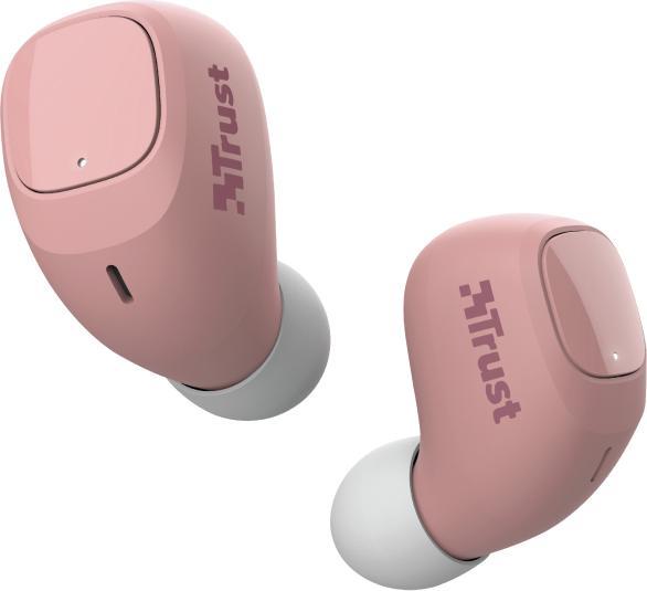 Trust Nika Compact Blueth Earphones Pink (ANC, 8 h, Kabellos)