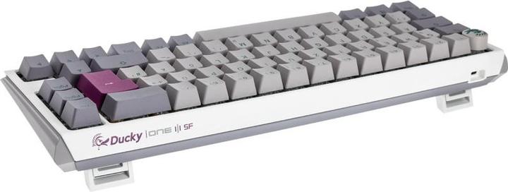 Actual product image Ducky One 3 Mist Grey SF Gaming Keyboard, RGB LED - MX-Red (Germany, Cable)