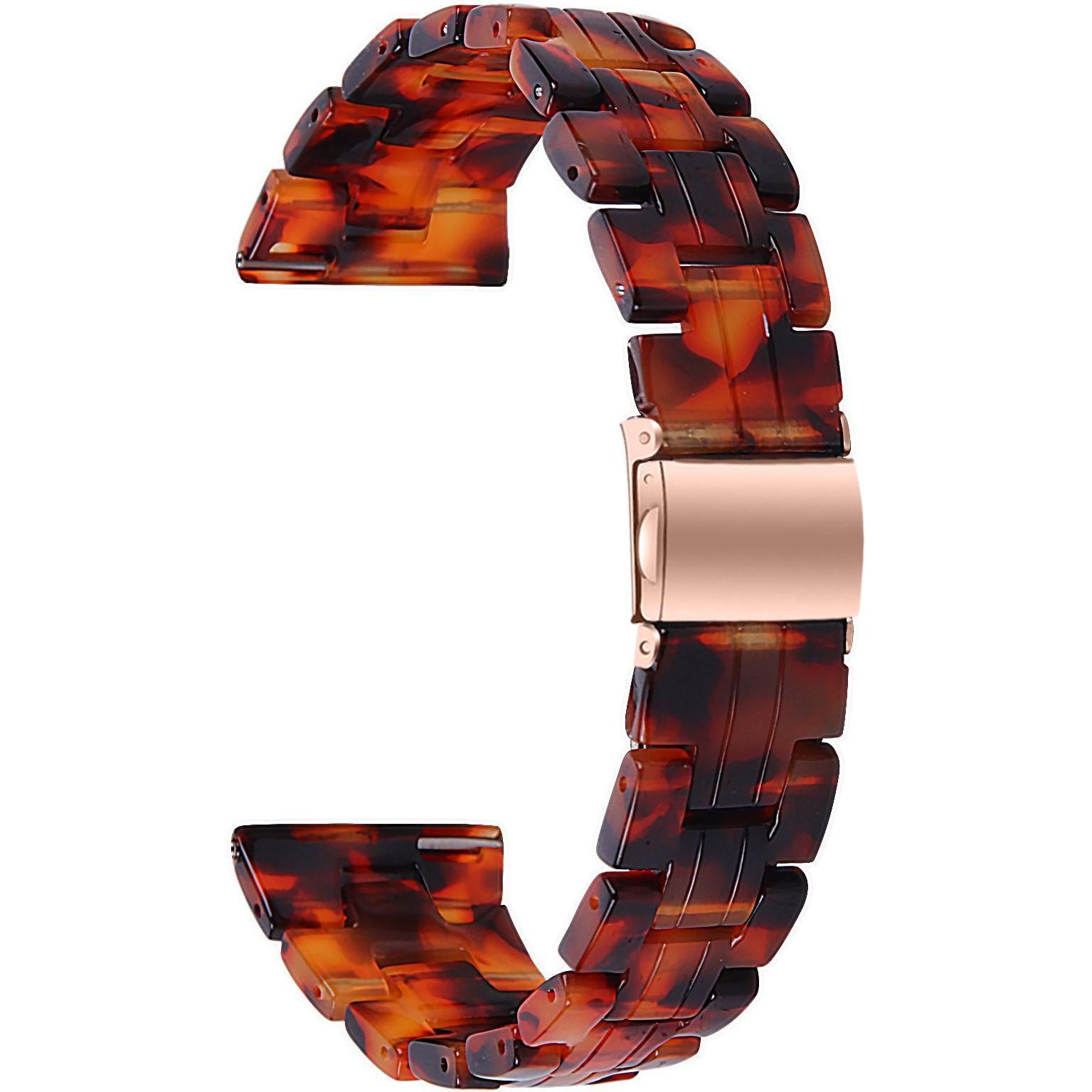 Thumbnail - Strap-it Armband (Watch 3), Uhrenarmband, Schwarz, Orange, Mehrfarbig