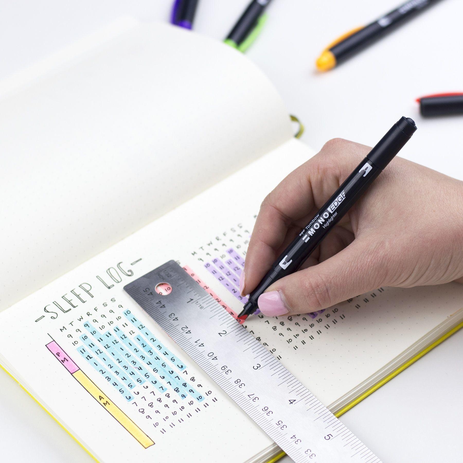 Thumbnail - Tombow, Marker, Mono Edge (Multicolor, 3.80 mm, 6 x)