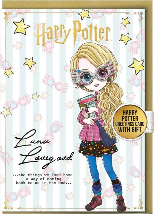 Immagine prodotto Luna Lovegood Biglietto di Compleanno Badge Incluso (1 pz.)