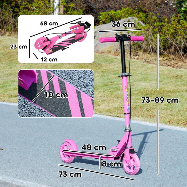 Actual product image Aiyaplay Kinderscooter Kunststoff, Metall Rosa