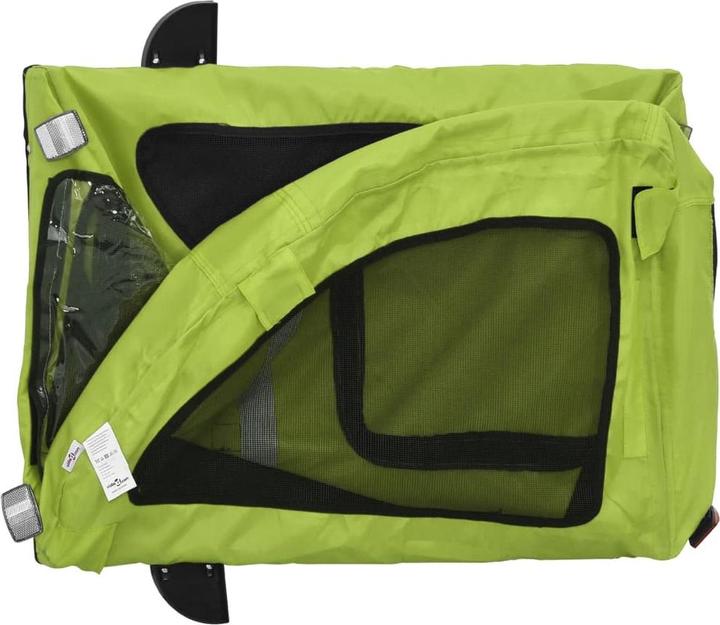 Image du produit VidaXL Fahrradanhänger Hunde Oxford-Gewebe und Eisen