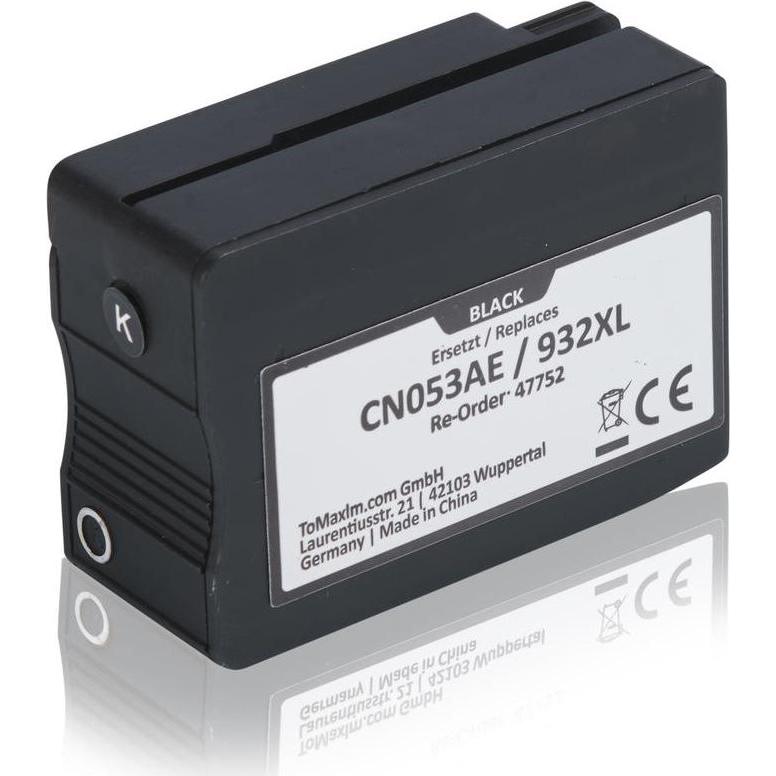Inkadoo, Druckerpatrone, Druckerpatronen kompatibel zu HP CN053AE / 932XL Tintenpatrone, schwarz Schwarz (BK)