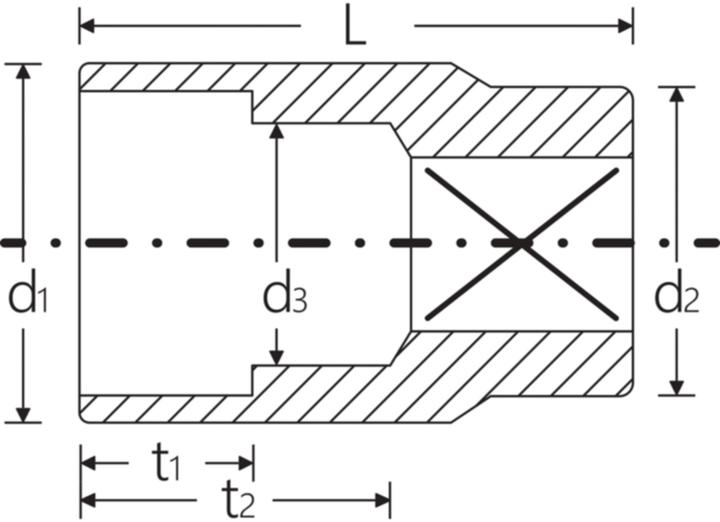 Productafbeelding Stahlwille 12-kant dopsleutel 1/2DRx21mm (21 mm)