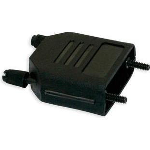 Intronics 9 pole D-sub connector hood plastic, Elektronikkabel + Stecker, Schwarz
