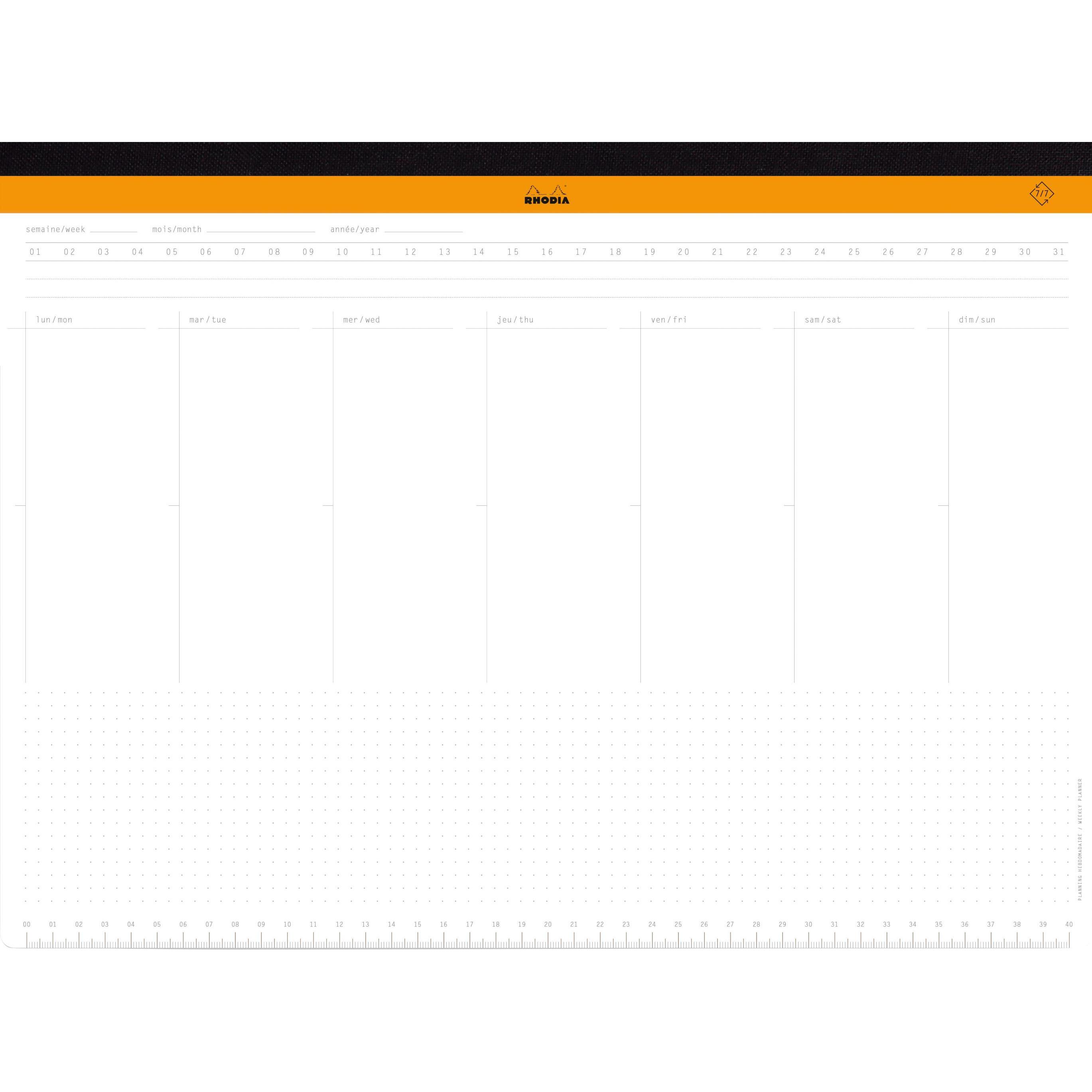 Rhodia, Unterlage, Diaries and time management