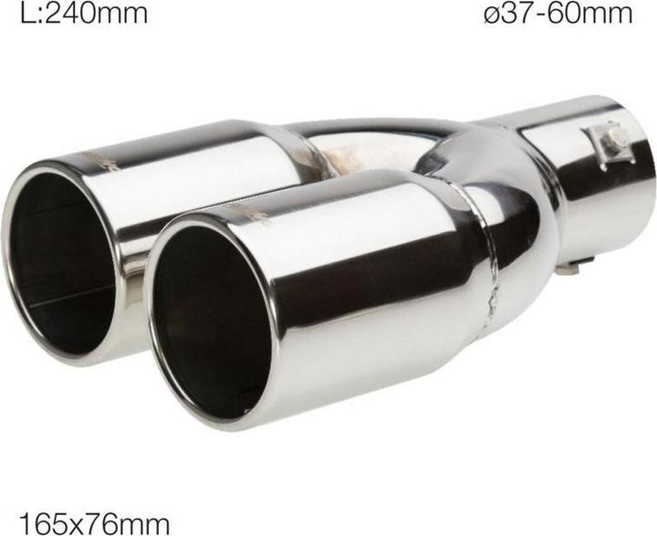 Produktbild Simoni Racing Endrohrblende 2x76mm rund