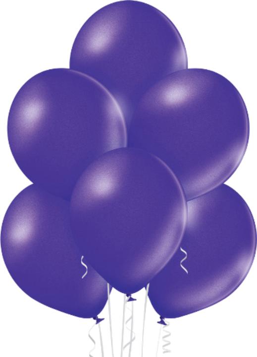 Image du produit Belbal 25 ballons ronds décoratifs Ø 33 cm VIOLET MÉTALLIQUE (25 x)