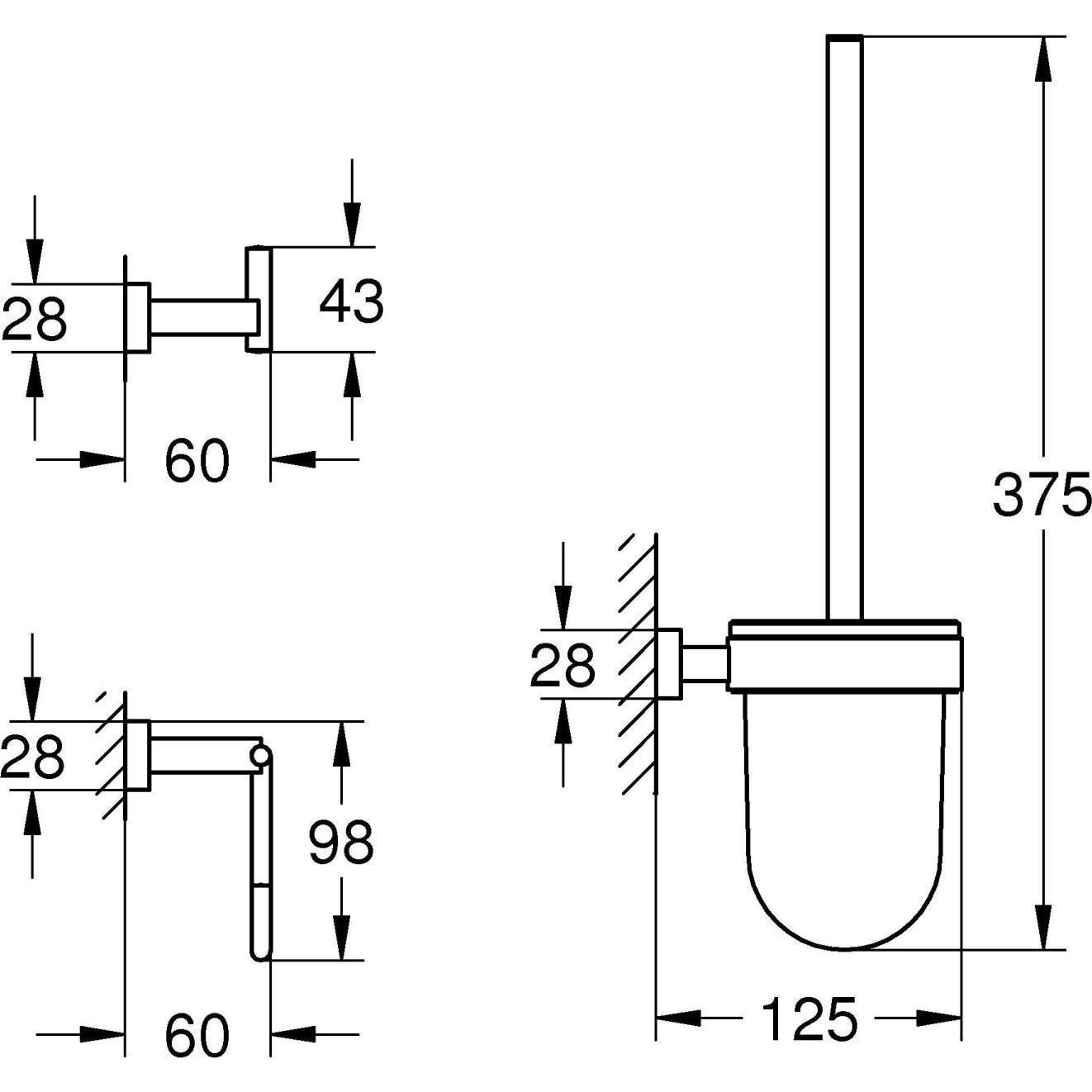 Thumbnail - Grohe, Toilettenbürste, Essentials
