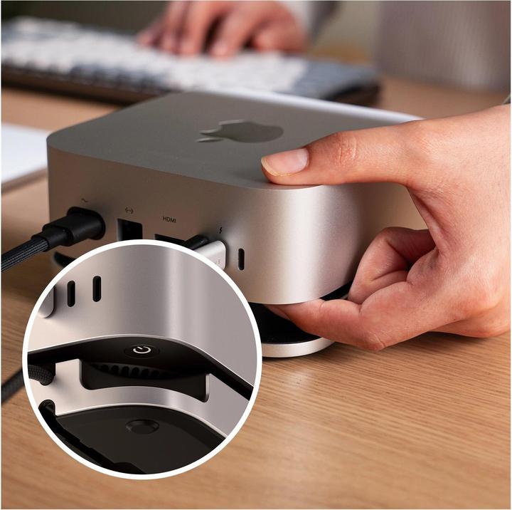 Productafbeelding Satechi Mac Mini M4 Stand & Hub with SSD Enclosure (USB-C, 5 ports)
