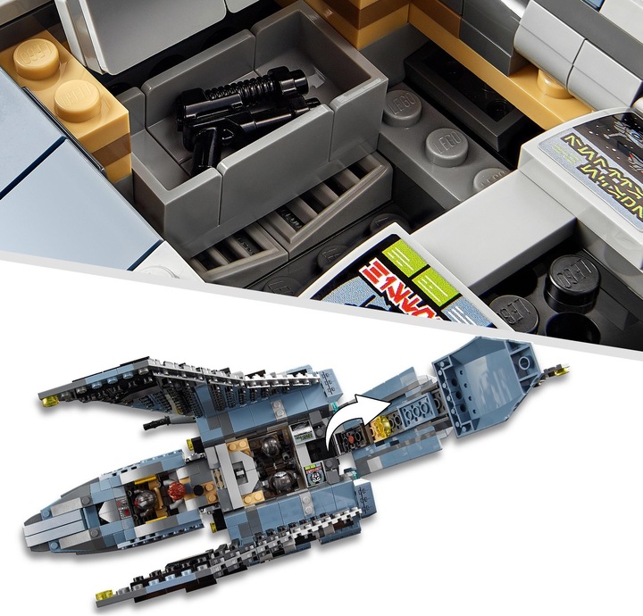 Actual product image LEGO Star Wars attack shuttle from The Bad Batch (75314, LEGO Star Wars)