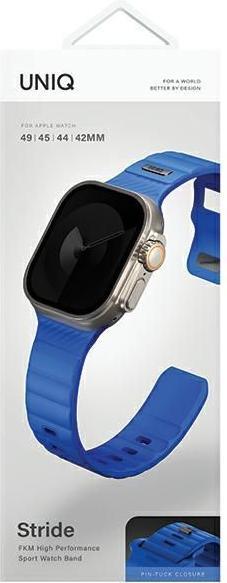 Produktbild Uniq pasek Stride Apple Watch Series 1/2/3/4/5/6/7/8/9/SE/SE2/Ultra/Ultra 2 42/44/45/49mm FKM Rubber (42 mm, 44 mm, 45 mm, 49 mm, Kunststoff)
