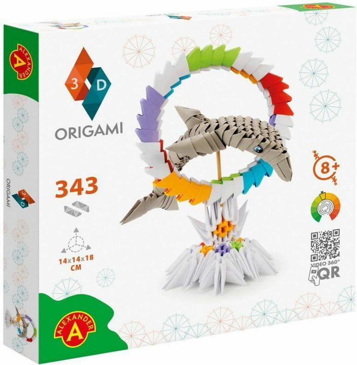 Produktbild Selecta Spielzeug ORIGAMI 3D - Delphin, 343St.