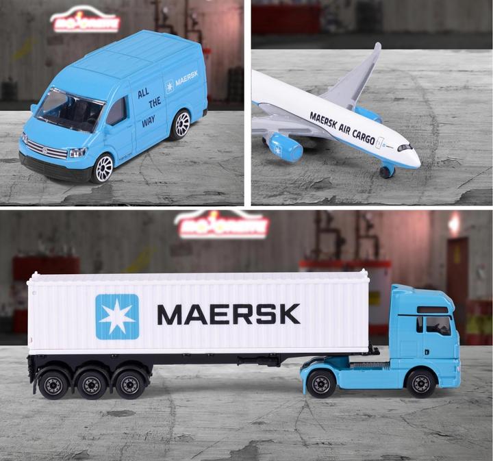 Immagine prodotto Majorette MAERSK Veicoli da trasporto, 3 aste.
