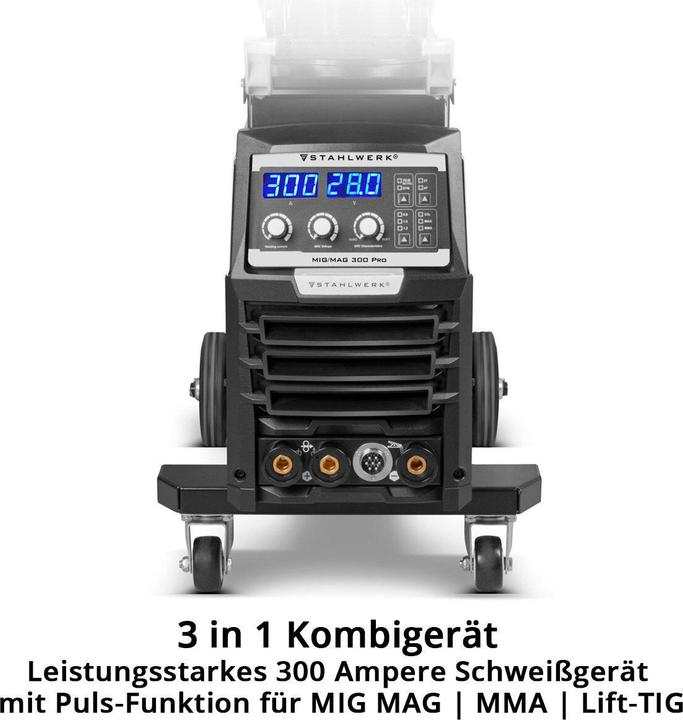 Actual product image Stahlwerk Welding machine MIG MAG 300 Pro Fully synergic IGBT inverter with 300 A