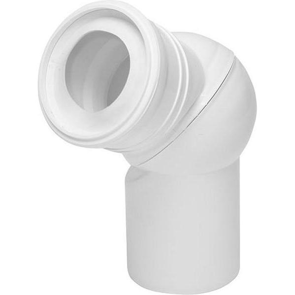Tycner, Siphon, TOILET ELBOW 671 ADJUSTABLE 110MM WHITE