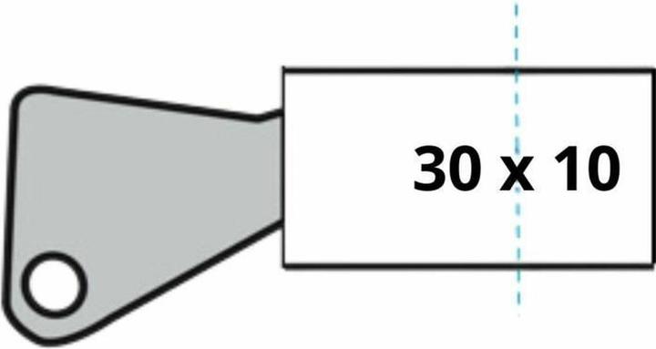 Actual product image Yale Schliesszylinder 30 x 10 mm Messing Garagentor