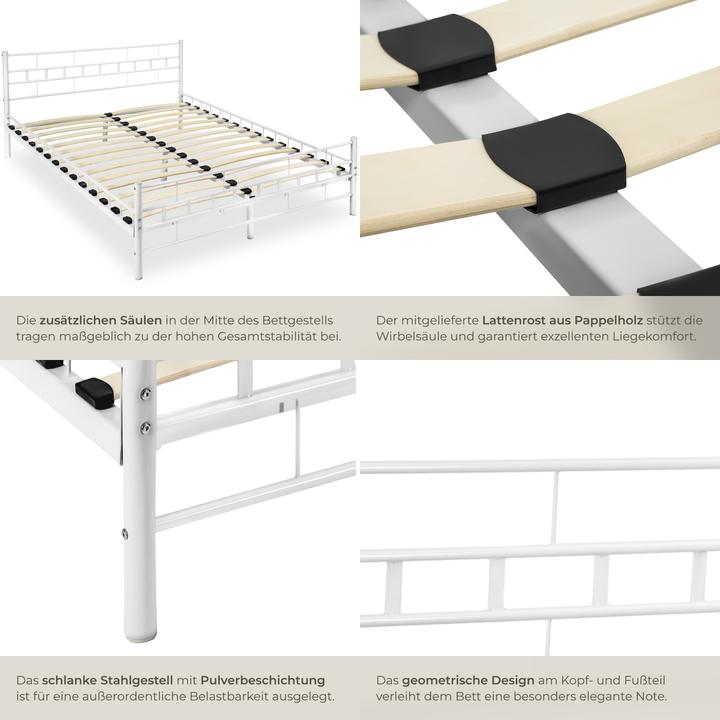 Image du produit tectake Lit Adulte (200 x 140 cm)
