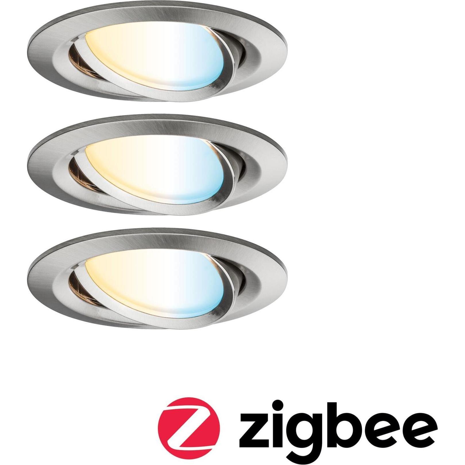 Paulmann, Wandleuchte + Deckenleuchte, Einbauleuchte Nova Plus Set Zigbee (1410 lm)