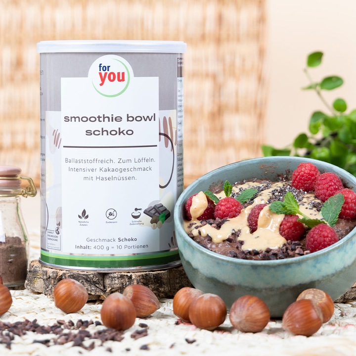 Actual product image For You smoothie bowl chocolate (10 Piece, Powder, 400 g)