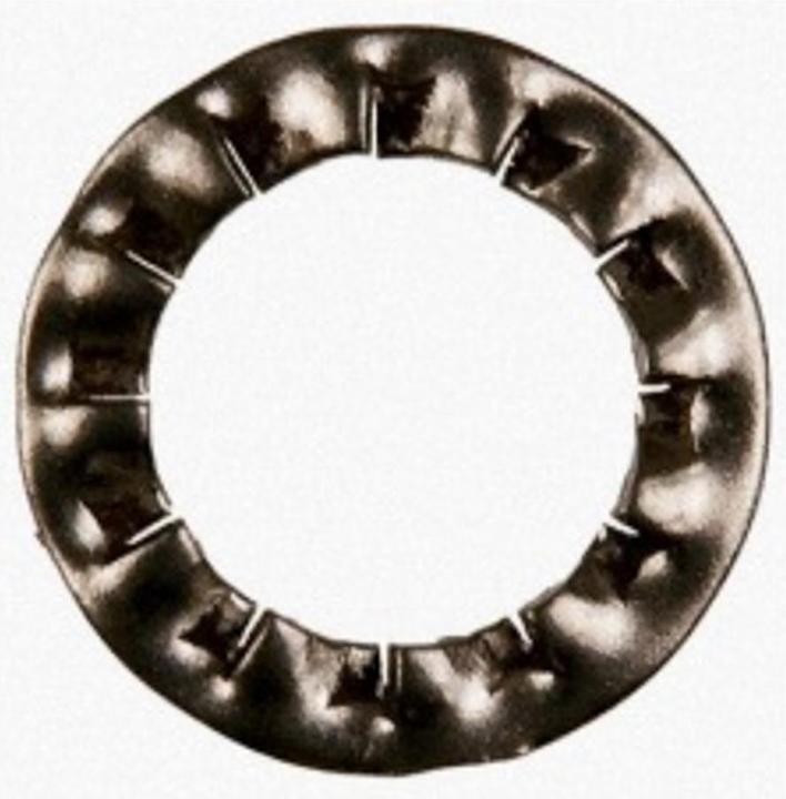 RS PRO Rondelles de blocage dentelées en acier inoxydable A4 DIN 6798 M5 (M5)