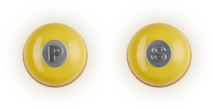 Produktbild Le Creuset Mini Salz- und Pfeffermühlen Set dunkelgelb (Salz, Pfeffer)