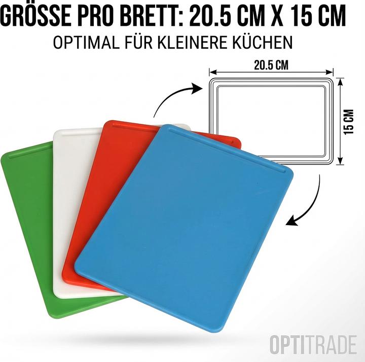 Immagine prodotto Excellent Houseware Set di 4 taglieri con supporto