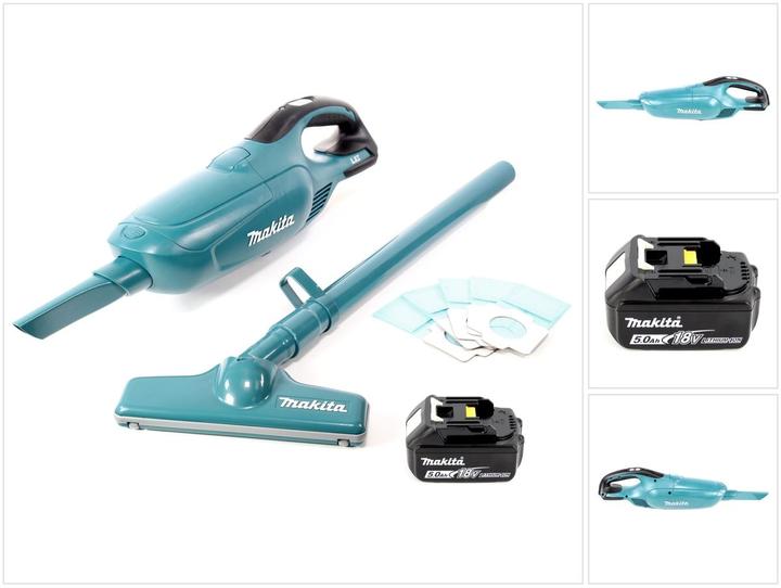 Produktbild Makita DCL 182 T1 Akku Staubsauger 18 V + 1x Akku 5,0 Ah - ohne Ladegerät